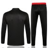 FC Bayern München Kind Trainings Sweatshirt Pak 2022-23 Kwart-Zip Donkergrijze